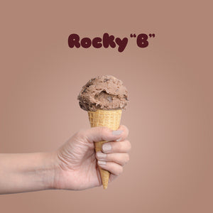 ROCKY B - CHOCOLATE ,BOBON, NUEZ TOSTADA . 1/2 LT